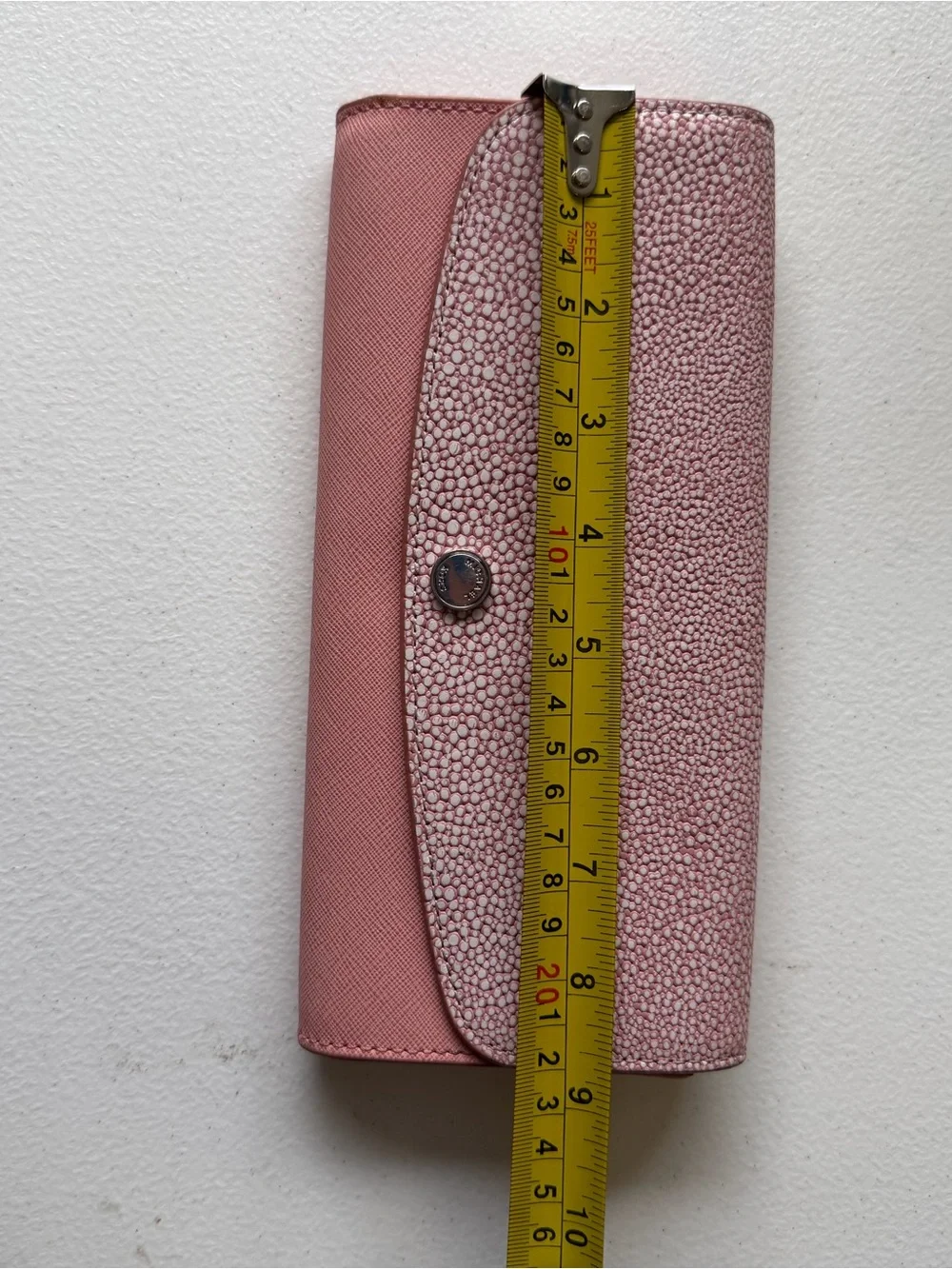 Michael Kors Juliana Saffiano Leather Large Flap Leather Wallet-Pale Pink